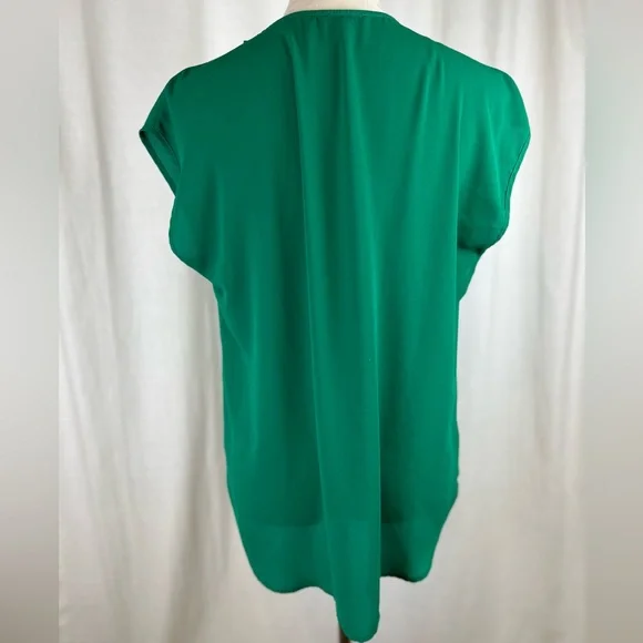 Pleione Teal Draped Blouse - Picture 3 of 5